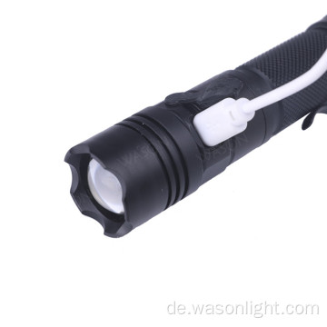 Starkes Licht fokussierbare Outdoor-Taschenlampe LED